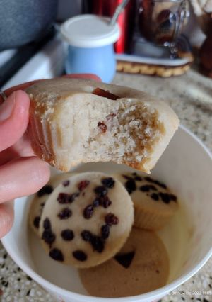 Una foto de Muffins de Banana y yogurt. SIN TACC (Con harina de arroz)