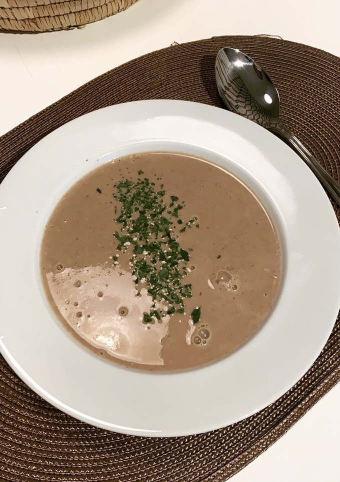 Una foto de Crema de champiñones en la MCC