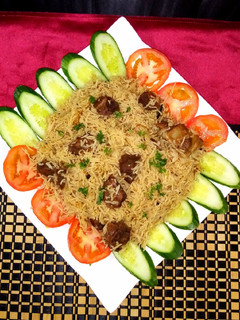 A picture of Mutton yakhni pulao.