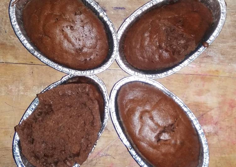 Resep Muffin coklat kukus (no mixer) pake santan yang Enak