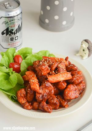 韓式炸雞塊 (닭강정) 的食譜成品照片