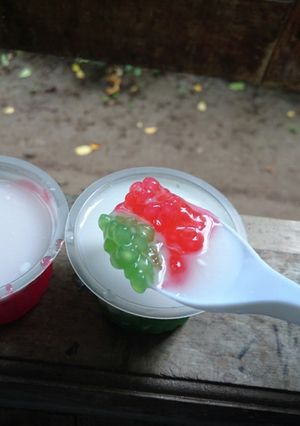 Foto resep Bubur mutiara merah hijau