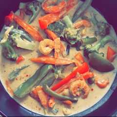 كاري الروبيان بالخضار 🍤🦐🥦🌶🥕🍲-レシピのメイン写真