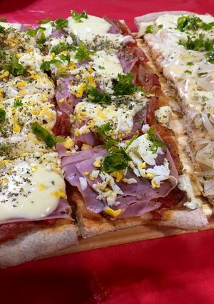 Una foto de Pizza integral