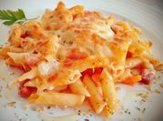 Una foto de lomo de cerdo con mozzarella
