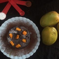 A picture of Mango Chocolate Layer Cake.