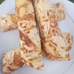 A picture of Simple crepe recipe (stuffed pancakes).