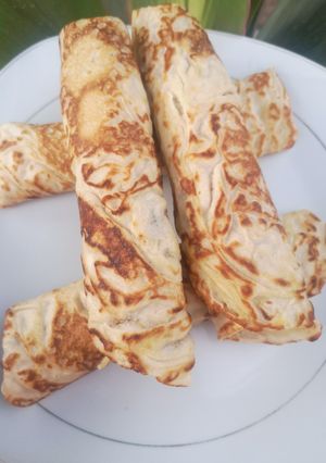 A picture of Simple crepe recipe (stuffed pancakes).