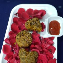 A picture of Veg Crispy Keema Kabab.