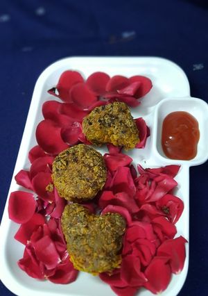 A picture of Veg Crispy Keema Kabab.