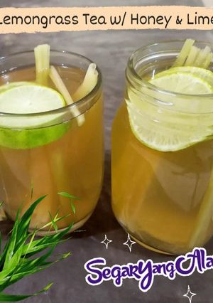 Foto resep Lemongrass Tea with Honey & Lime (Teh Sereh dgn Madu & Jeruk Nipis)