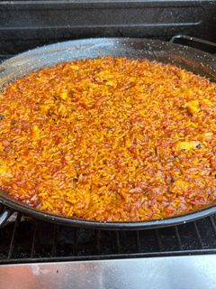 Una foto de Paella de Secreto ibérico