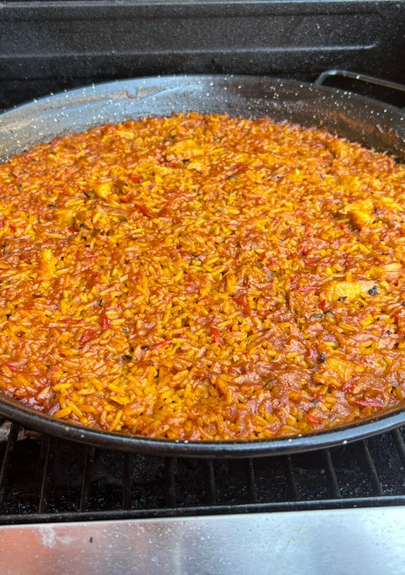 Una foto de Paella de Secreto ibérico
