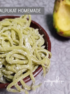 Foto resep Mie Alpukat Homemade (Tanpa Telur dan Tanpa Gilingan Mie)