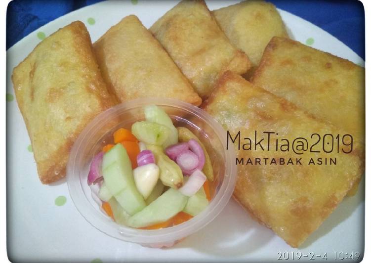 Martabak asin alias martabak telor mini