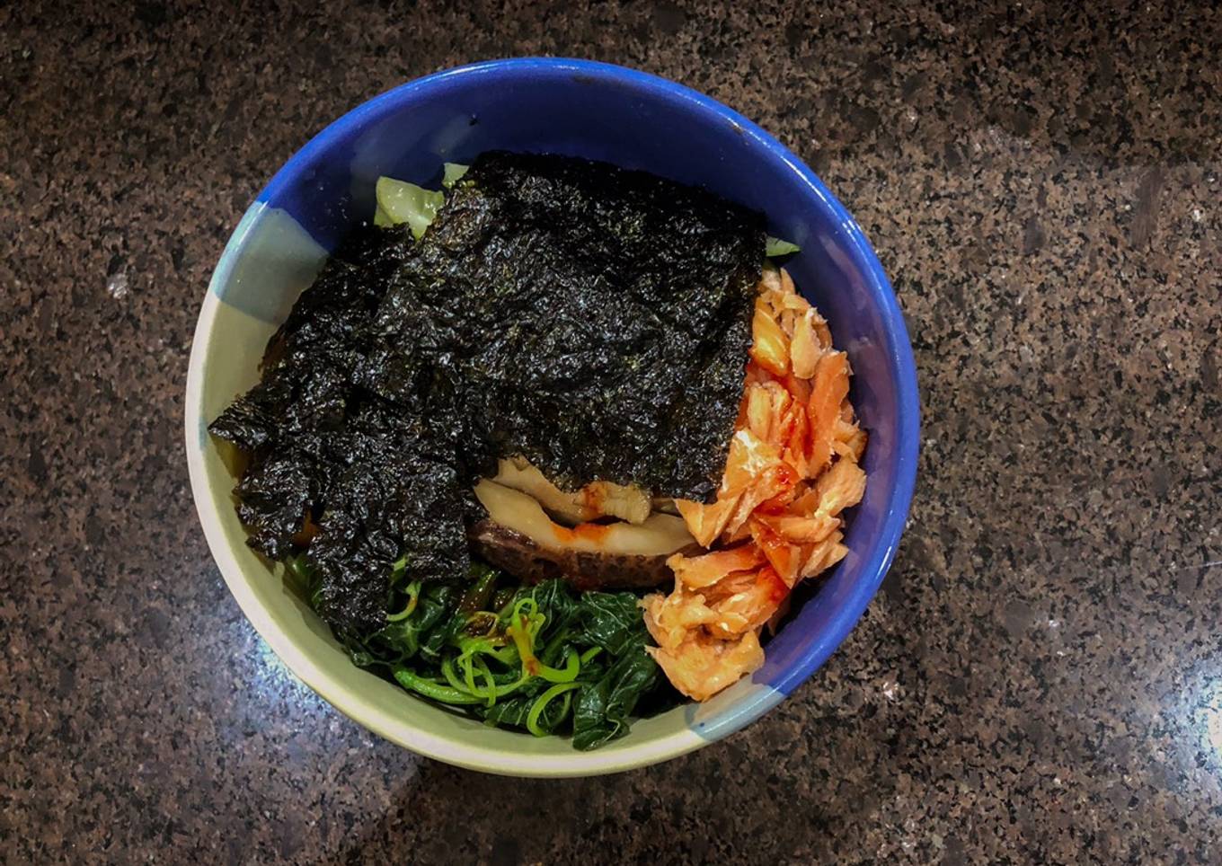 Salmon bibimbap