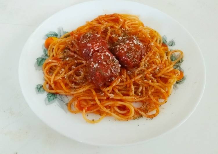 Recipe of Quick Spaghetti and Meatballs