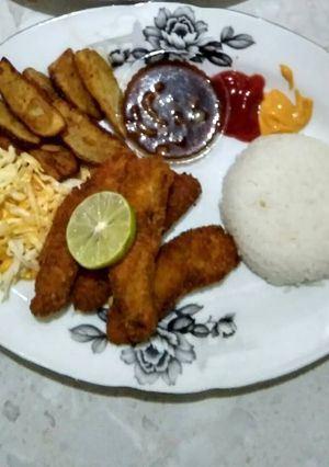 Foto resep Fish n chips ala mamiko