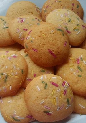 A picture of Vickys Condensed Milk* Cookies, GF DF EF SF NF.