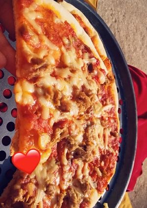 صورة لوصفة بيتزا 🍕👌🏻