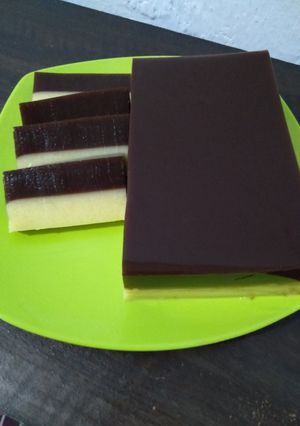 Foto resep Puding lapis coklat