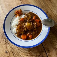 A picture of 🍛 Japanese curry on rice.