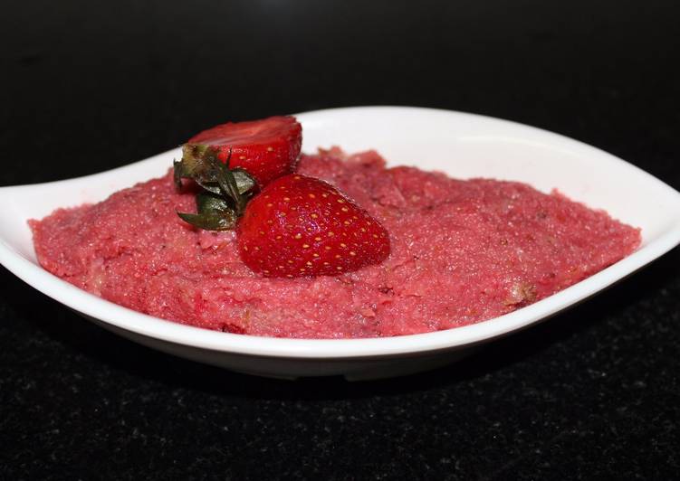 How to Make Homemade Strawberry halwa