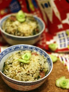 簡單樸實的上海菜飯 Shanghai Style Steam Sausage Rice 的食譜成品照片