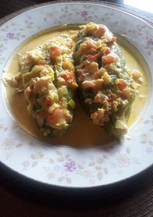 Una foto de Pepinos rellenos