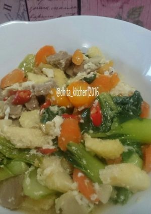 Foto resep Capcay Bakso Pedas