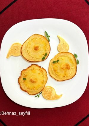 عکسی از دستور پنکیک آناناس 🥞 🍍