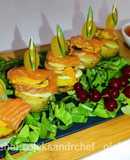 Канапки 🥪 з форелі та мідій на смаженій картоплі /Canapes from trout and mussels