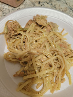 Una foto de Pasta con pescado