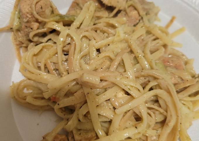 Pasta con pescado Receta de yujey- Cookpad