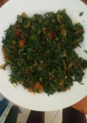 A picture of Pumpkin leaves#festivecontestkakamega#authormarathon#.