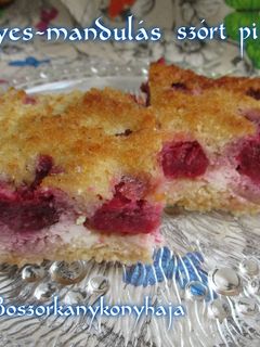 Meggyes-mandulás szórt pite (Gluténmentes) recept fotója