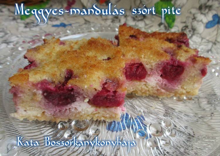 Meggyes-mandulás szórt pite (Gluténmentes)