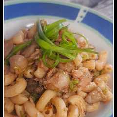 A picture of Spicy Mushroom Tuna Pasta.