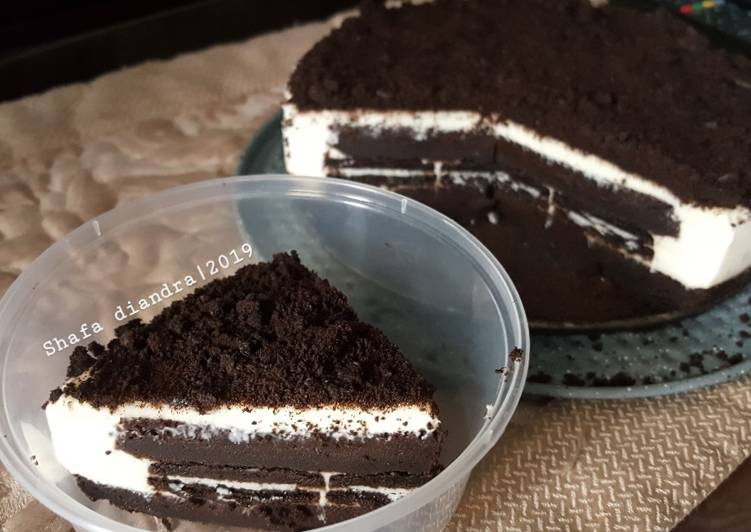 Rahasia Membuat Oreo Cheesecake (no bake #dessert)🇺🇸 yang Renyah