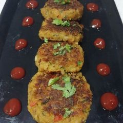 A picture of Soya granules kabab.