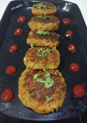 A picture of Soya granules kabab.