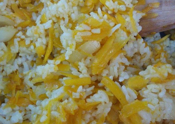 Rice with Curried Butternut Squash