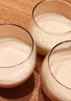 A picture of Japanese silky milk pudding.