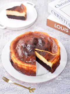 Foto resep Brownies Burnt Cheesecake - Ekonomis