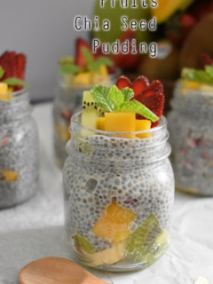 Foto resep Fruits Chia Seed Pudding /Puding Chia Seed dengan Aneka Buah