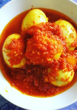 Foto resep Telur balado tomat