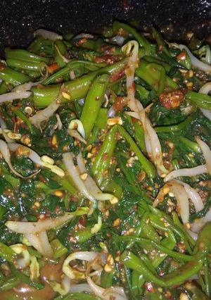 Foto resep Rujak kangkung instan
