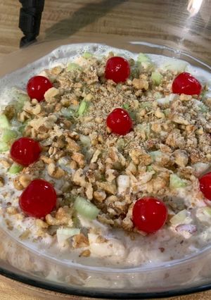 Una foto de Ensalada de Manzana Navideña
