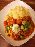 Rote Linsen Chili mit Couscous - Chili sin Carne