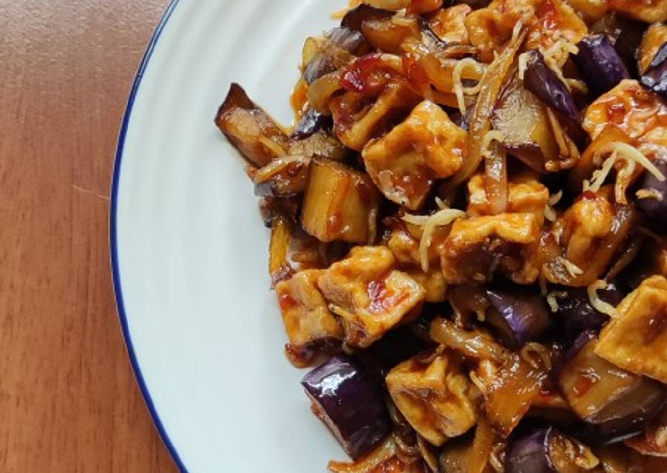 17. Tumis Terong dengan Tahu dan Teri Medan